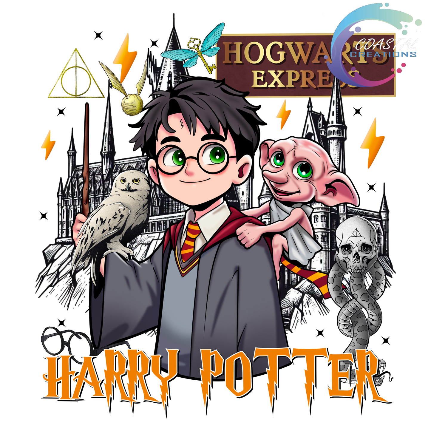 Harry Potter Hogwart Express DTF