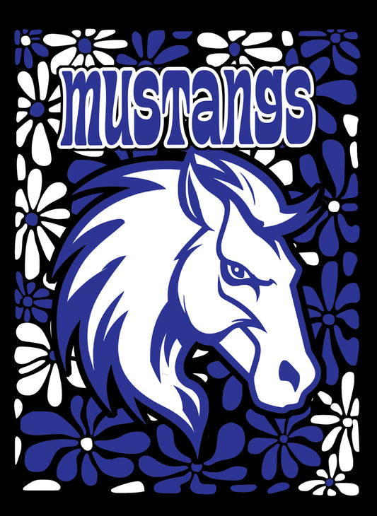 Mustangs Floral DTF