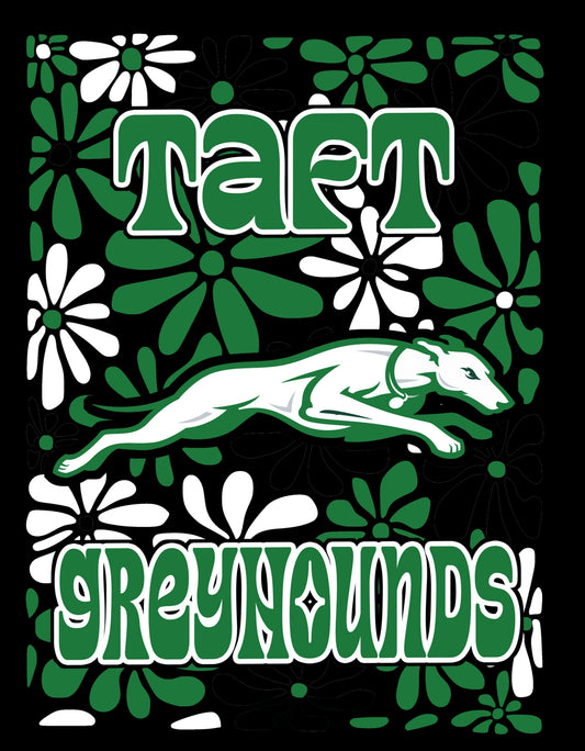 Full Body Greyhound Floral DTF