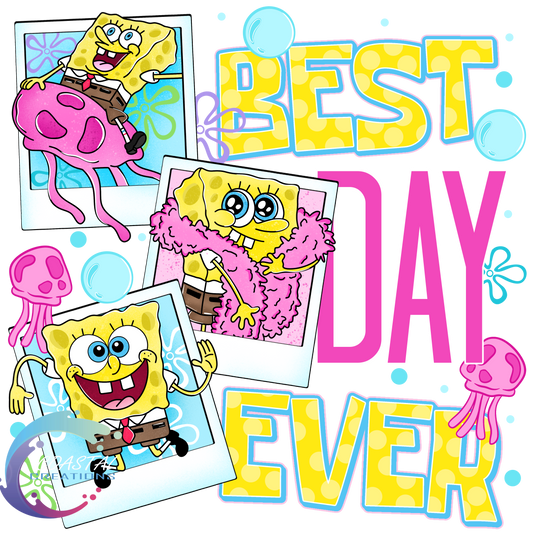 Sponge Bob Best Day Ever DTF