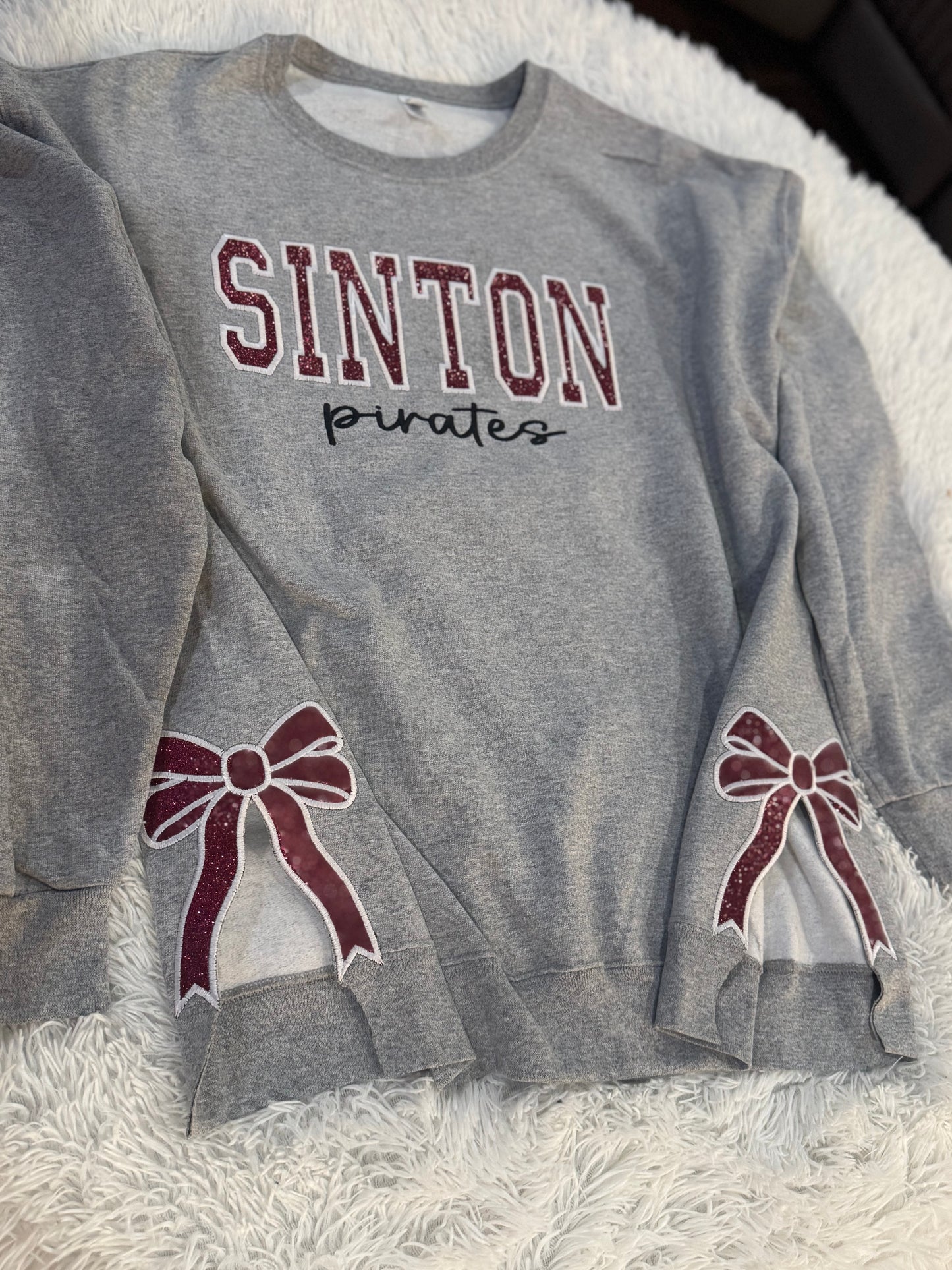 Sinton Pirate Embroidery with Side Bows