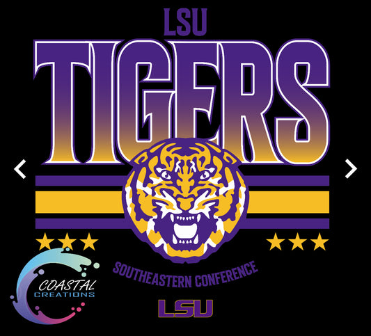 Striped LSU-Purple DTF