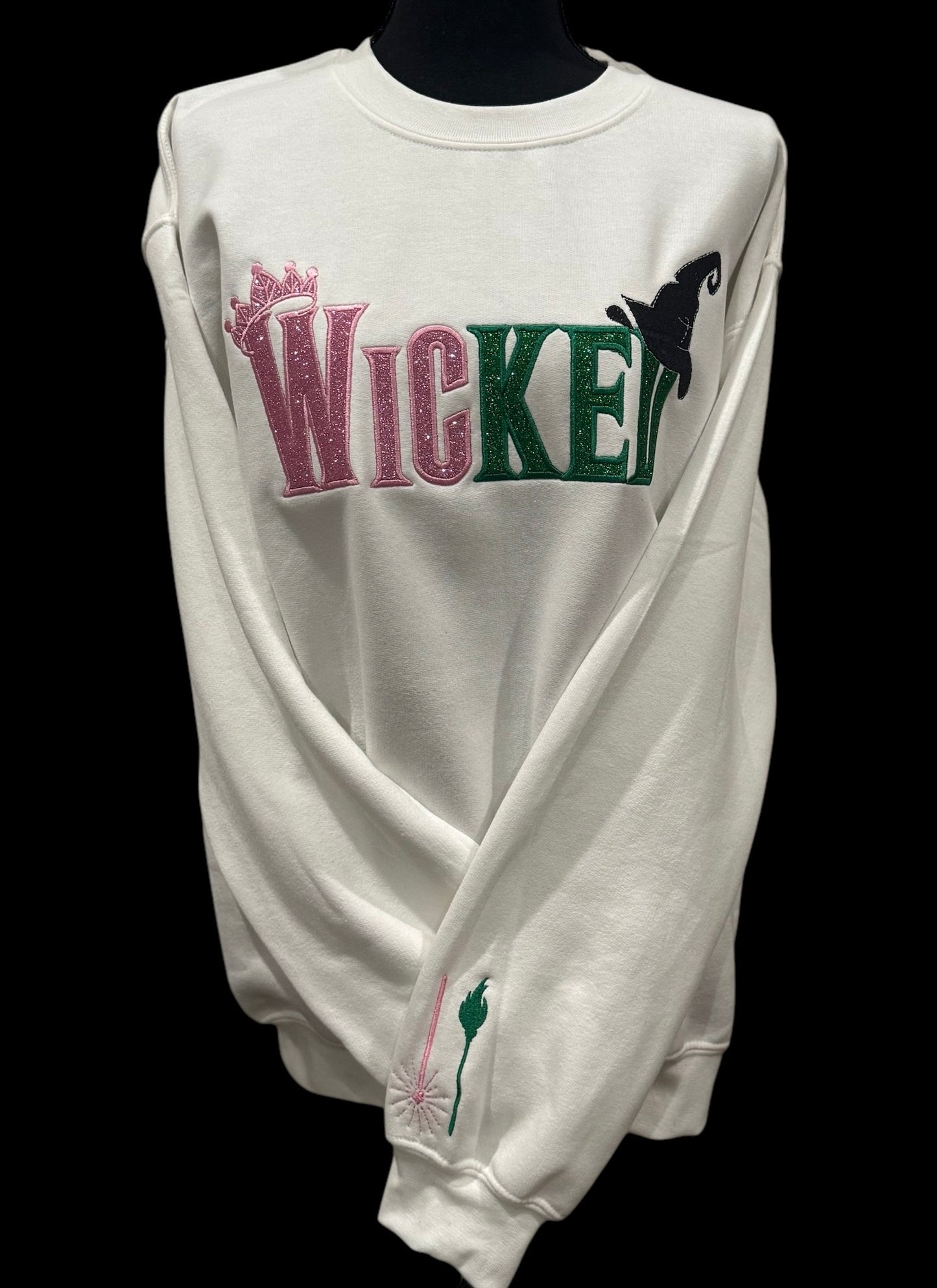 Wicked Glitter Embroidered Sweater