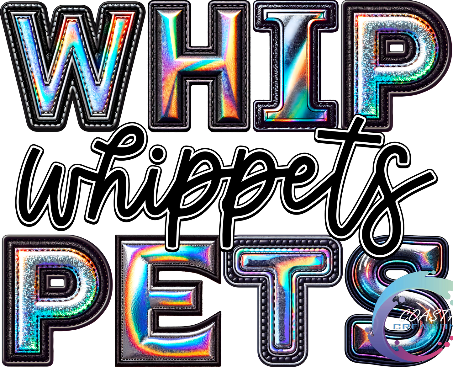 Whippets Holo DTF