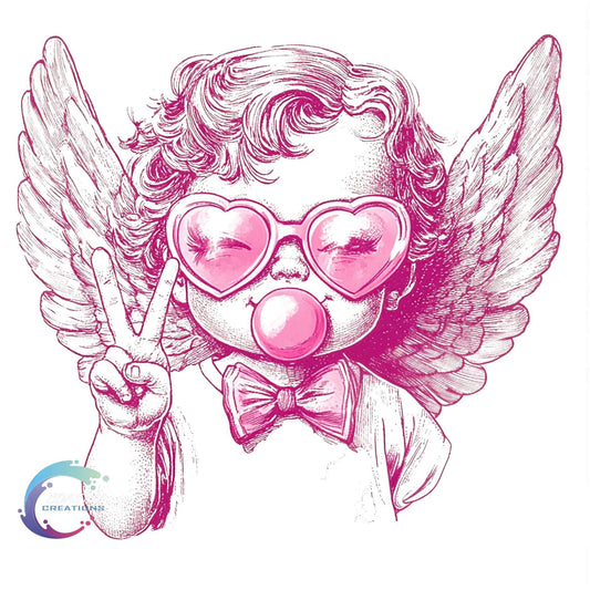 Peace Valentine Angel DTF